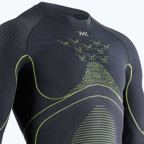Pánská termoakční mikina X-Bionic Energy Accumulator 4.0 charcoal/yellow