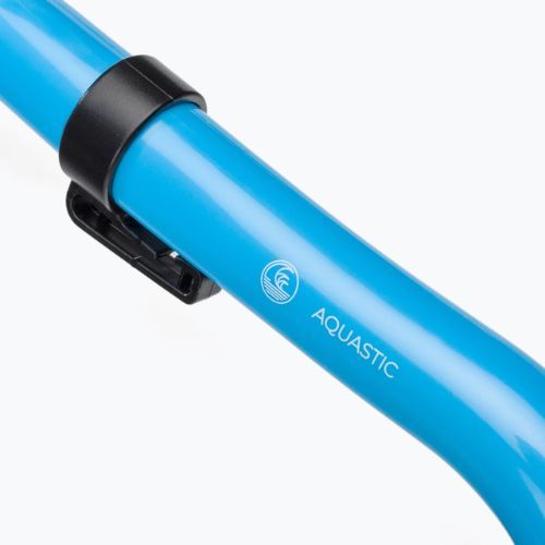 Dětský šnorchlovací set AQUASTIC Maska + Ploutve + Šnorchl modrý MSFK-01SN