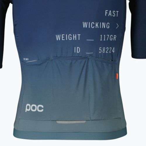 Pánský cyklistický dres POC Pristine Print gradient turmaline navy