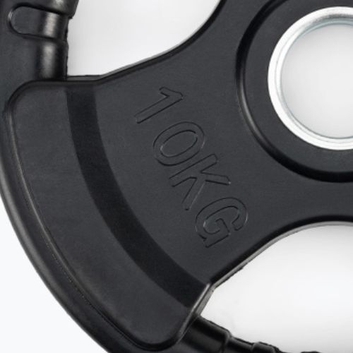 Pogumované litinové závaží XTREXO černé RW10 10 kg