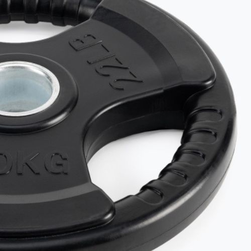 Pogumované litinové závaží XTREXO černé RW10 10 kg