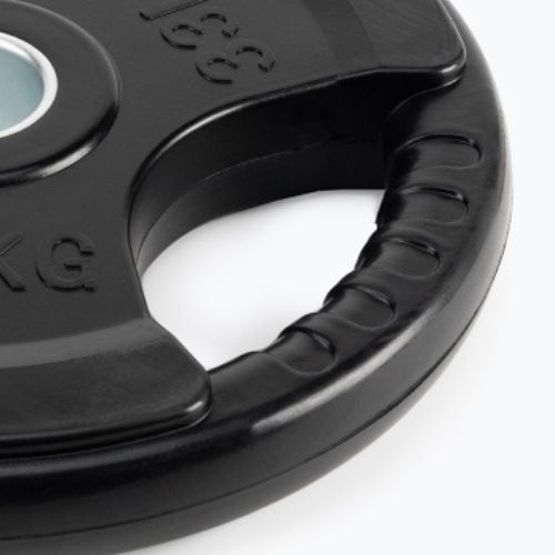 Pogumované litinové závaží XTREXO černé RW15 15 kg