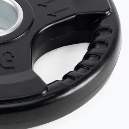 Pogumované litinové závaží XTREXO černé RW5 5 kg