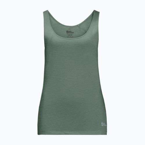 Dámské trekingové tričko Jack Wolfskin Pack & Go Tank zelené 1807283