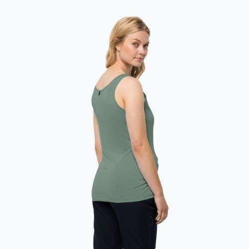 Dámské trekingové tričko Jack Wolfskin Pack & Go Tank zelené 1807283
