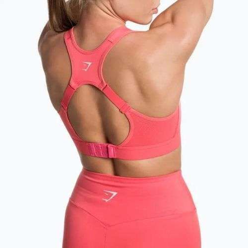 Gymshark Open Back Training Sportovní růžová fitness podprsenka