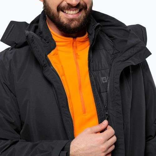 Jack Wolfskin pánská turistická bunda bez rukávů Lapawa Ins černá