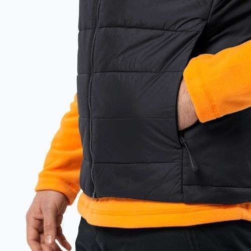 Jack Wolfskin pánská turistická bunda bez rukávů Lapawa Ins černá