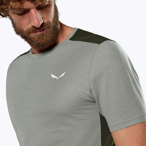 Pánské tričko Salewa Puez HYB Dry shirt shadow