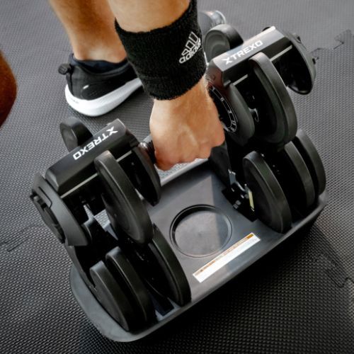 Nastavitelná činka XTREXO TXO-B4W003 18 kg black