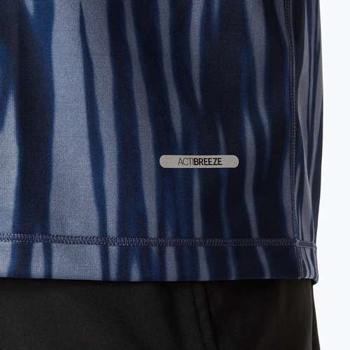 Pánské běžecké tričko ASICS Road All Over Print Top blue expanse/midnight