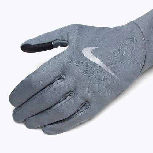 Pánské běžecké rukavice Nike Pacer Lightweight RG smoke grey/smoke grey/silver