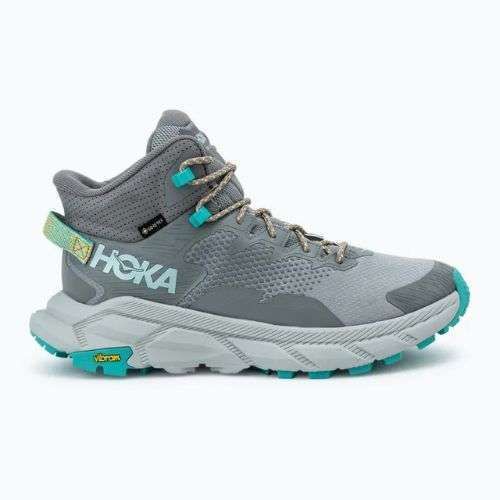 Pánské turistické boty  HOKA Trail Code GTX galactic grey/electric aqua