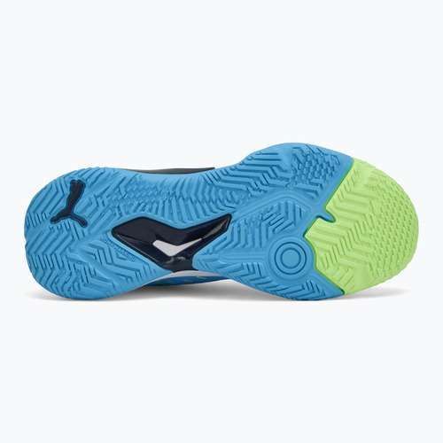 Pánské sálové boty PUMA Solarstrike III luminous blue/club navy/fizzy apple