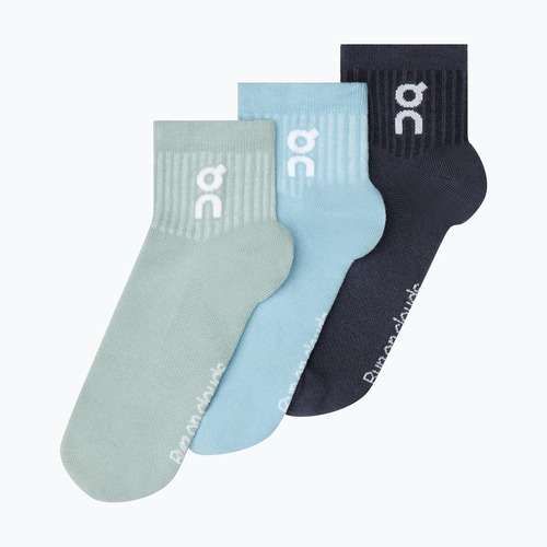 Ponožky On Logo Sock Mid 3 pary wash/navy