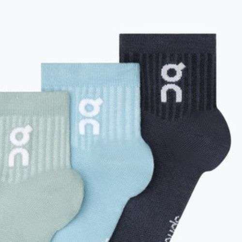 Ponožky On Logo Sock Mid 3 pary wash/navy