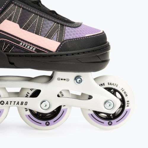 Dětské kolečkové brusle nastavitelné ATTABO Bladeroll black/violet