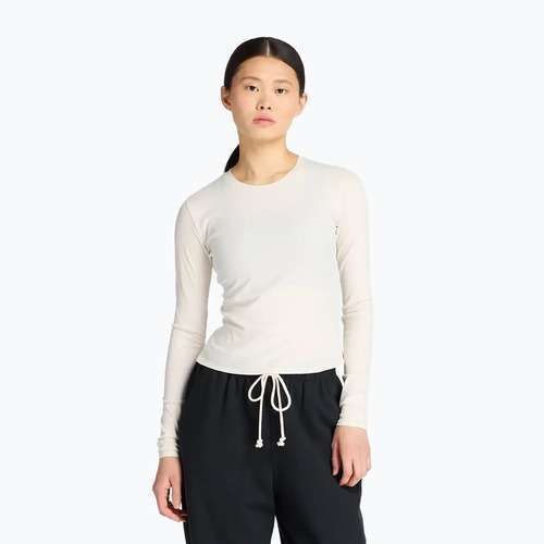 Dámské triko Longsleeve New Balance Micro-Rib white