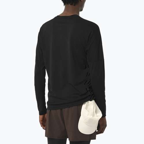 Pánské běžecké tričko Longsleeve Salomon Sense Aero GFX deep black