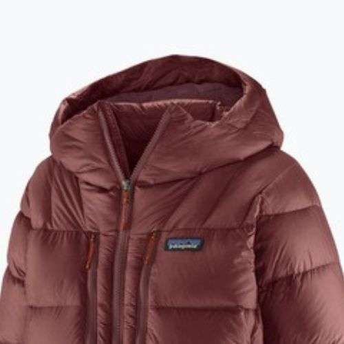 Dámská péřová bunda Patagonia Fitz Roy Down Hoody dark ruby w / sizzle red