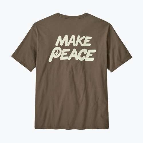 Pánské tričko Patagonia Balance Organic peace seeds / marlow brown