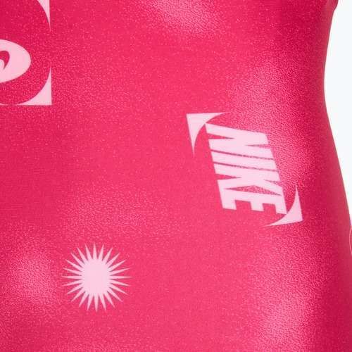 Dětské jednodílné plavky Nike Hydrastrong Fastback rush pink