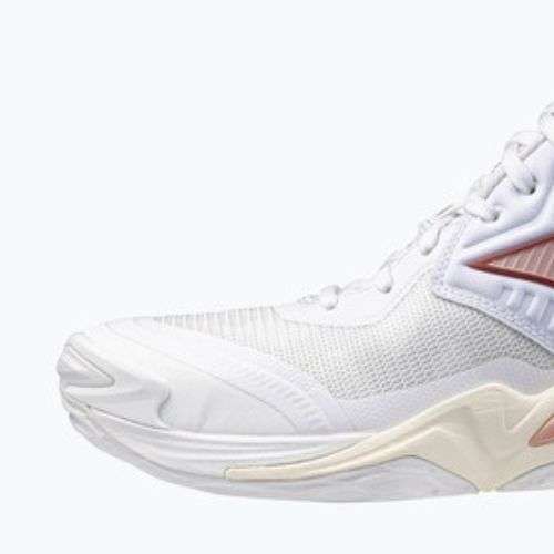 Dámské volejbalové boty  Mizuno Wave Momentum Elite Mid white/rose elegance/lava falls