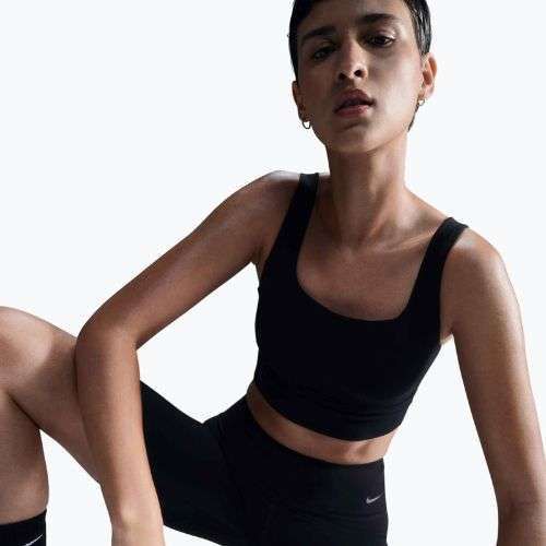 Sportovní podprsenka Nike Zenvy se střední podporou black/sail