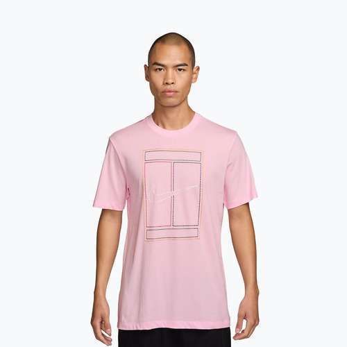 Pánské tričko Nike Court Heritage pink foam