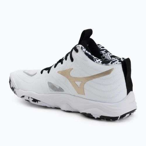 Volejbalové boty Mizuno Wave Momentum Elite Mid white/black/ge gold