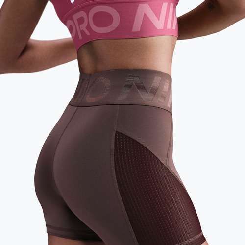 Dámské šortky Nike Pro Sculpt High Waisted 5" Biker tattoo/burgundy crush/white
