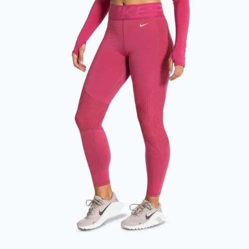 Dámské tréninkové legíny Nike Pro High-Waisted sweet beet/white