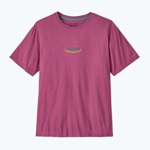 Pánské tričko Patagonia '95 Oval Logo faded magenta