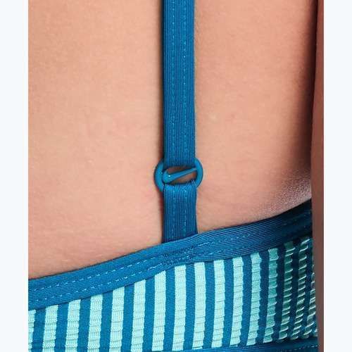Horní díl plavek Nike Ripple Texture Bralette Classic Bikini bleached turquoise
