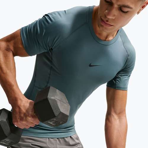 Pánské tréninkové tričko Nike Pro Dri-Fit Tight Fitness mineral slate/black