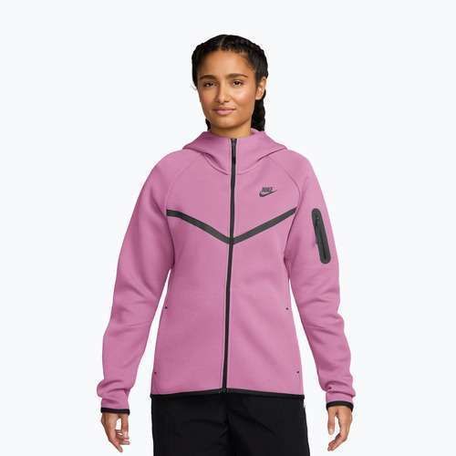 Dámská mikina Nike Sportswear Tech Fleece Windrunner light magenta/black