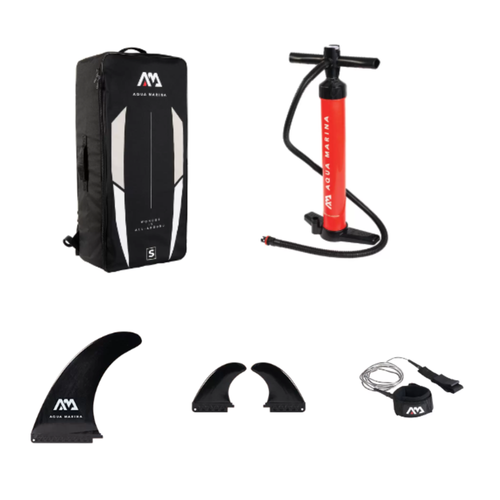 Prkno SUP Aqua Marina Wave - Surf iSUP, 2,65 m/10 cm, s vodítkem tmavě modré BT-22WA