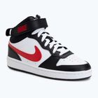 Boty Nike Court Borough Mid 2 white/white/black/university red