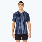 Pánské běžecké tričko ASICS Road All Over Print Top blue expanse/midnight