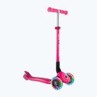 Dětská tříkolová koloběžka Globber Primo Foldable Lights fuchsia