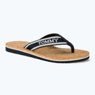 Dámské žabky Tommy Hilfiger Cork Beach Sandal space blue