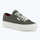 Dámské boty Calvin Klein HW0HW02970 Vulc Flatf Laceup Ripst deep lichen green/pink yarrow