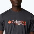 Pánské trekingové tričko Columbia Titan Pass Graphic Tee černé 1991471 4