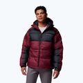 Pánská zateplená bunda Columbia Pike Lake II Hooded rich wine/black