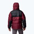 Pánská zateplená bunda Columbia Pike Lake II Hooded rich wine/black 3