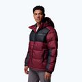 Pánská zateplená bunda Columbia Pike Lake II Hooded rich wine/black 4