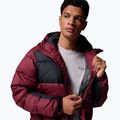 Pánská zateplená bunda Columbia Pike Lake II Hooded rich wine/black 8