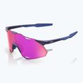 Sluneční brýle 100% Hypercraft XS satin storm metallic/purple mirror