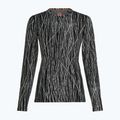 Dámské trekkingové triko Longsleeve Icebreaker Merino 260 Tech Vertex Crewe Delta Lines AOP black/snow/j 7