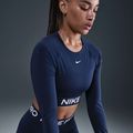 Dámské tréninkové funkční tričko s dlouhým rukávem Nike Pro 365 Dri-Fit midnight navy/white 5